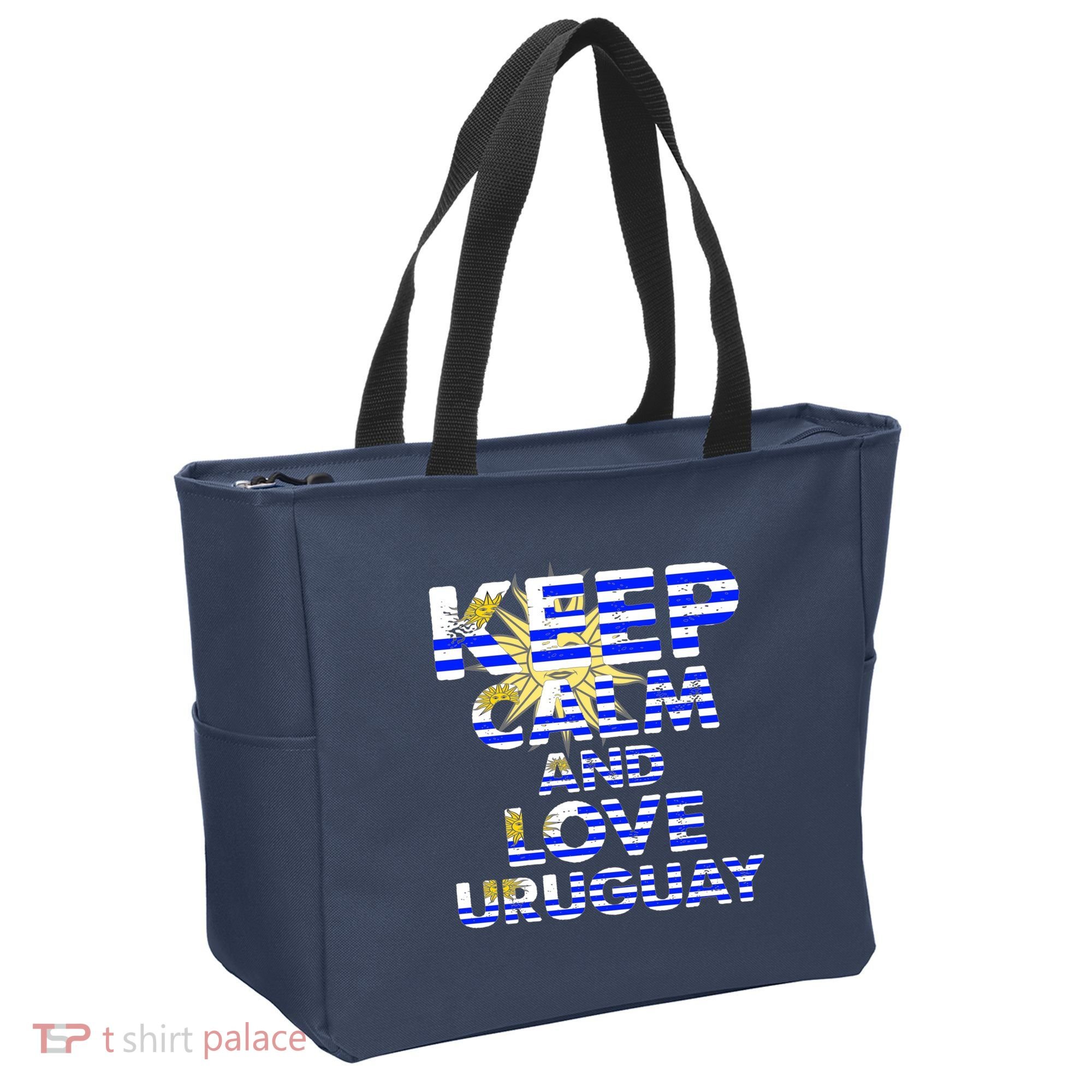 Keep Calm And Love Uruguay Tote Bag
