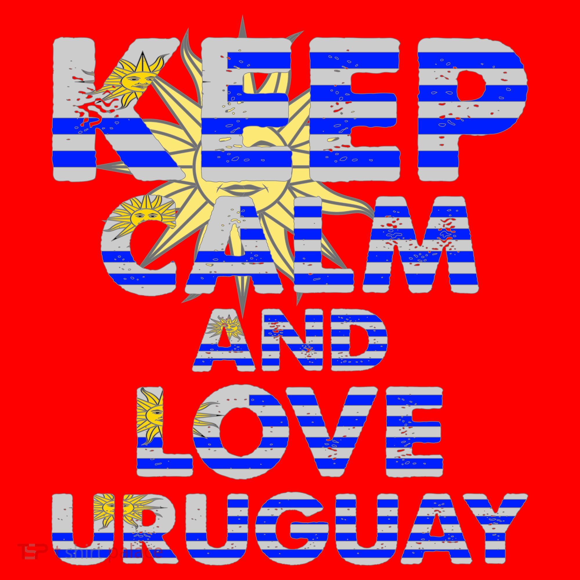 Keep Calm And Love Uruguay Santa Hat