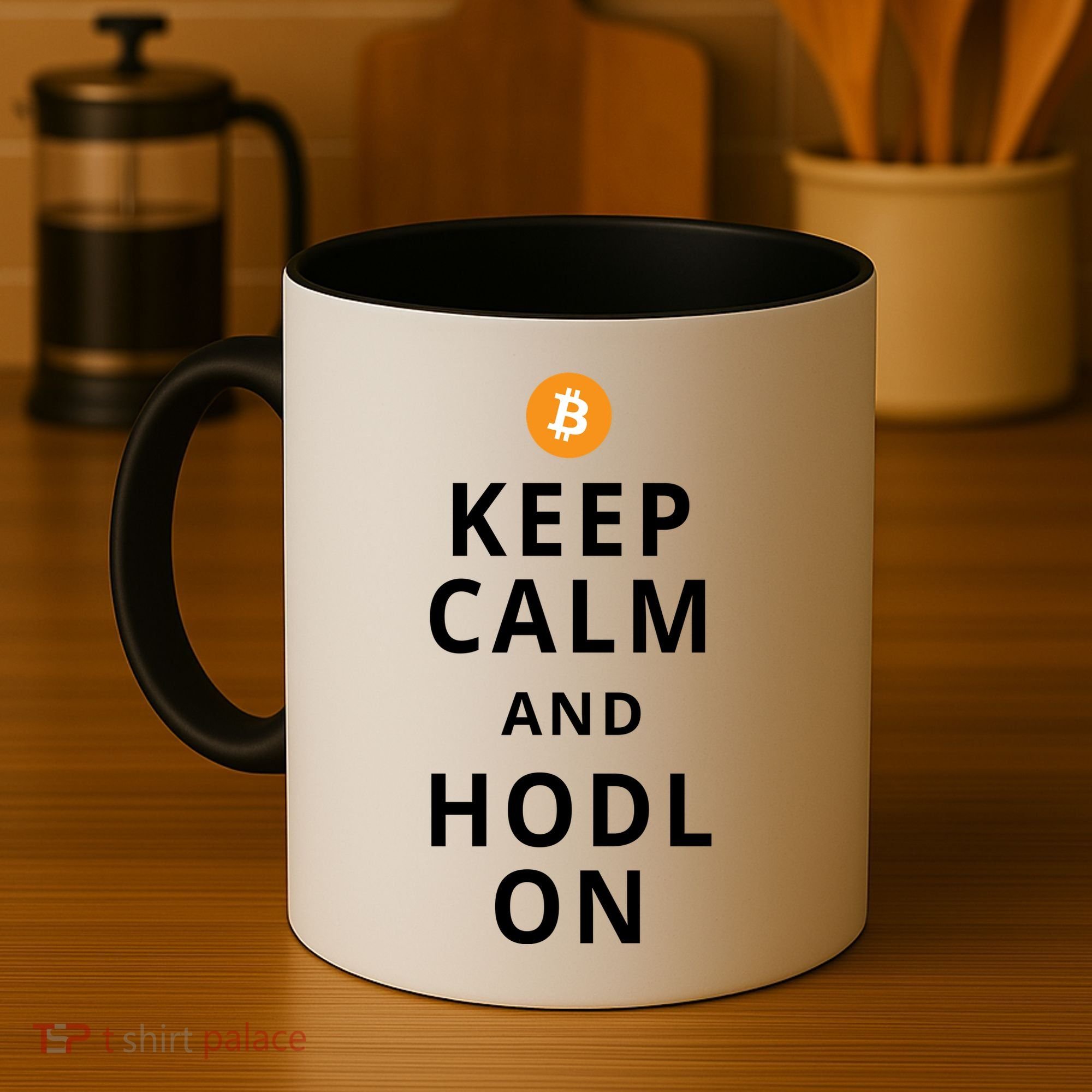 Keep Cam And Hodl On Bitcoin Coffee Mug