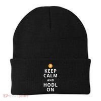 Keep Cam And Hodl On Bitcoin Beanie thumb 0