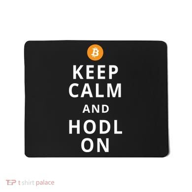 Keep Cam And Hodl On Bitcoin Mousepad
