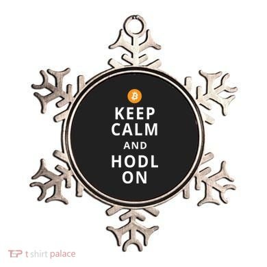 Keep Cam And Hodl On Bitcoin Ornament