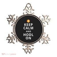 Keep Cam And Hodl On Bitcoin Ornament thumb 0