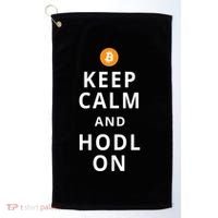 Keep Cam And Hodl On Bitcoin Golf Towel thumb 0