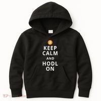 Keep Cam And Hodl On Bitcoin Kids Hoodie thumb 0