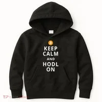Keep Cam And Hodl On Bitcoin Kids Hoodie thumb 0