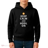 Keep Cam And Hodl On Bitcoin Kids Hoodie thumb 4