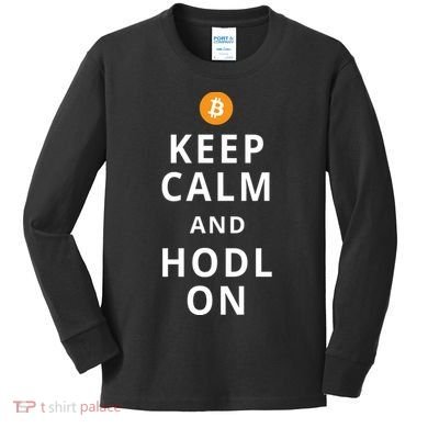 Keep Cam And Hodl On Bitcoin Kids Long Sleeve Shirt
