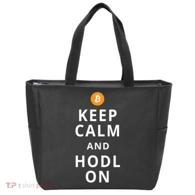 Keep Cam And Hodl On Bitcoin Tote Bag