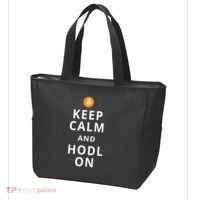 Keep Cam And Hodl On Bitcoin Tote Bag thumb 3