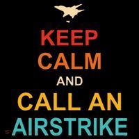 Keep Calm And Call An Airstrike Women's Hoodie thumb 2
