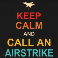 Keep Calm And Call An Airstrike Ornament thumb 1