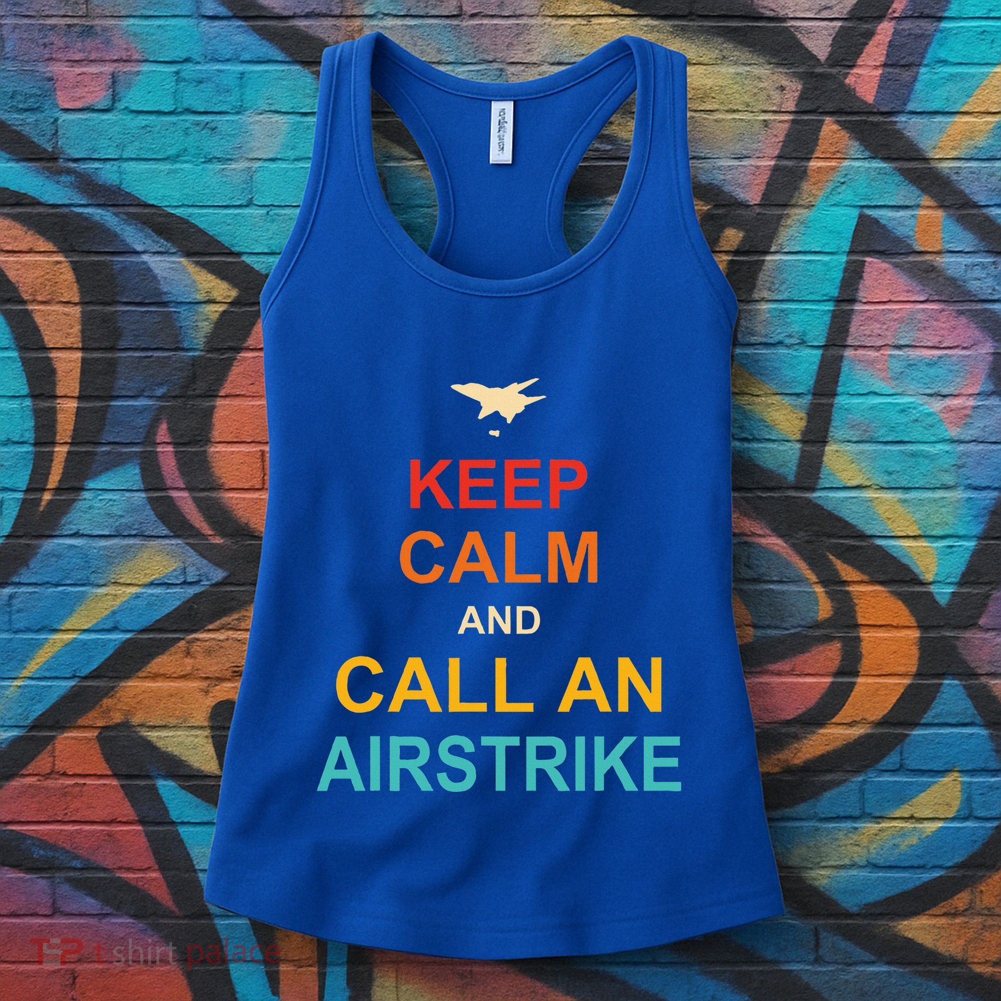 Keep Calm And Call An Airstrike Women's Tank Top