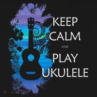 KEEP CALM And PLAY UKULELE Tribal Colorful T-Shirt thumb 7
