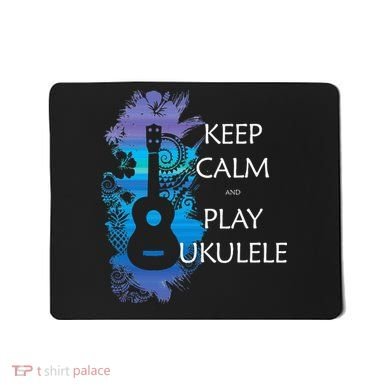 KEEP CALM And PLAY UKULELE Tribal Colorful Mousepad