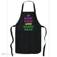 Keep Calm And Mardi Gras Festive Apron thumb 0