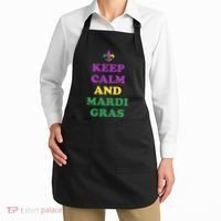 Keep Calm And Mardi Gras Festive Apron thumb 2