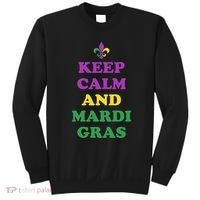 Keep Calm And Mardi Gras Festive Sweatshirt thumb 0