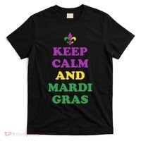 Keep Calm And Mardi Gras Festive T-Shirt thumb 0