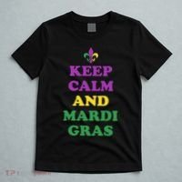 Keep Calm And Mardi Gras Festive T-Shirt thumb 5