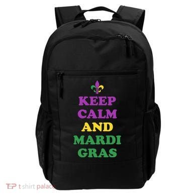 Keep Calm And Mardi Gras Festive Backpack