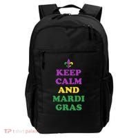 Keep Calm And Mardi Gras Festive Backpack thumb 0