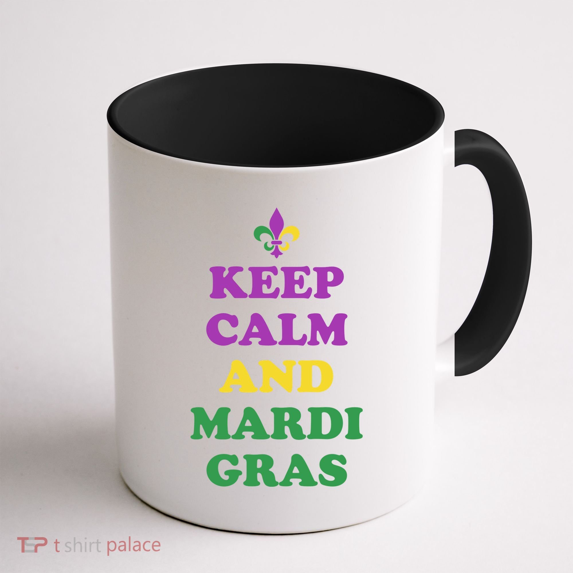 Keep Calm And Mardi Gras Festive Coffee Mug