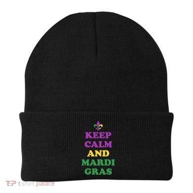 Keep Calm And Mardi Gras Festive Beanie