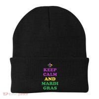 Keep Calm And Mardi Gras Festive Beanie thumb 0