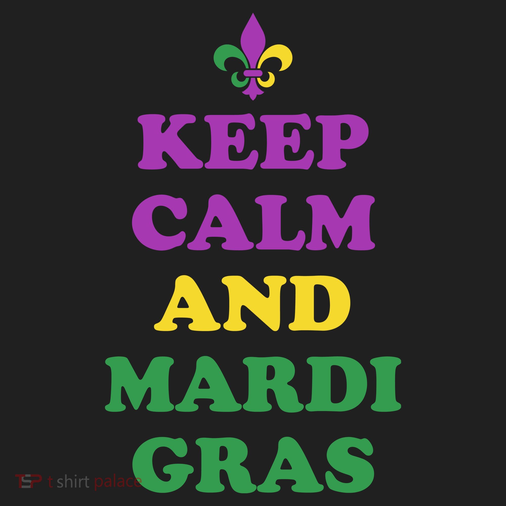 Keep Calm And Mardi Gras Festive Beanie