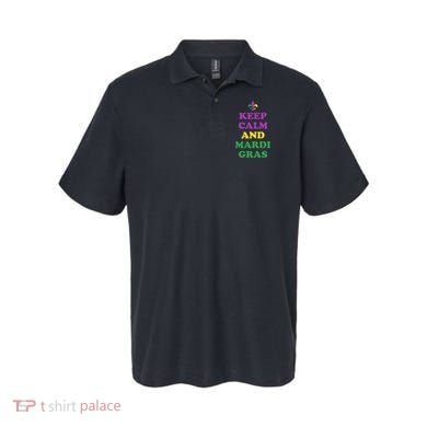 Keep Calm And Mardi Gras Festive Polo