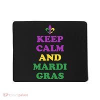 Keep Calm And Mardi Gras Festive Mousepad thumb 0