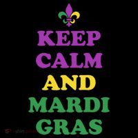 Keep Calm And Mardi Gras Festive Ornament thumb 1