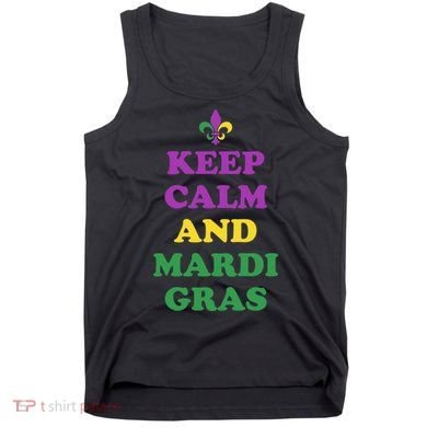 Keep Calm And Mardi Gras Festive Tank Top
