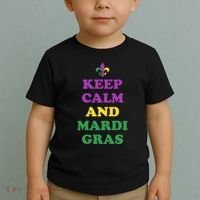 Keep Calm And Mardi Gras Festive Toddler T-Shirt thumb 2