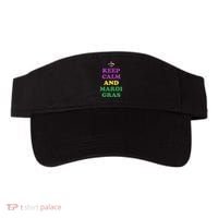 Keep Calm And Mardi Gras Festive Visor thumb 0