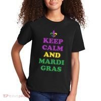 Keep Calm And Mardi Gras Festive Kids T-Shirt thumb 2