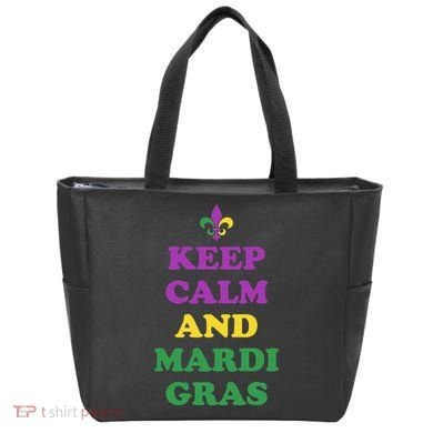Keep Calm And Mardi Gras Festive Tote Bag