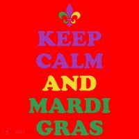 Keep Calm And Mardi Gras Festive Santa Hat thumb 1