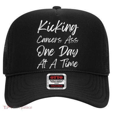 Kicking CancerS Ass One Day At A Time Cancer Awareess Gift Hat