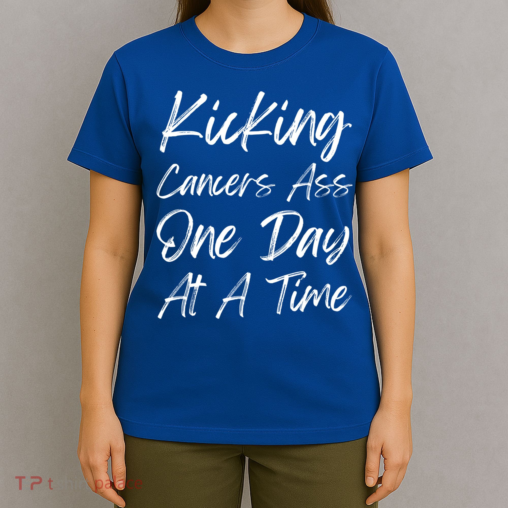 Kicking CancerS Ass One Day At A Time Cancer Awareess Gift T-Shirt