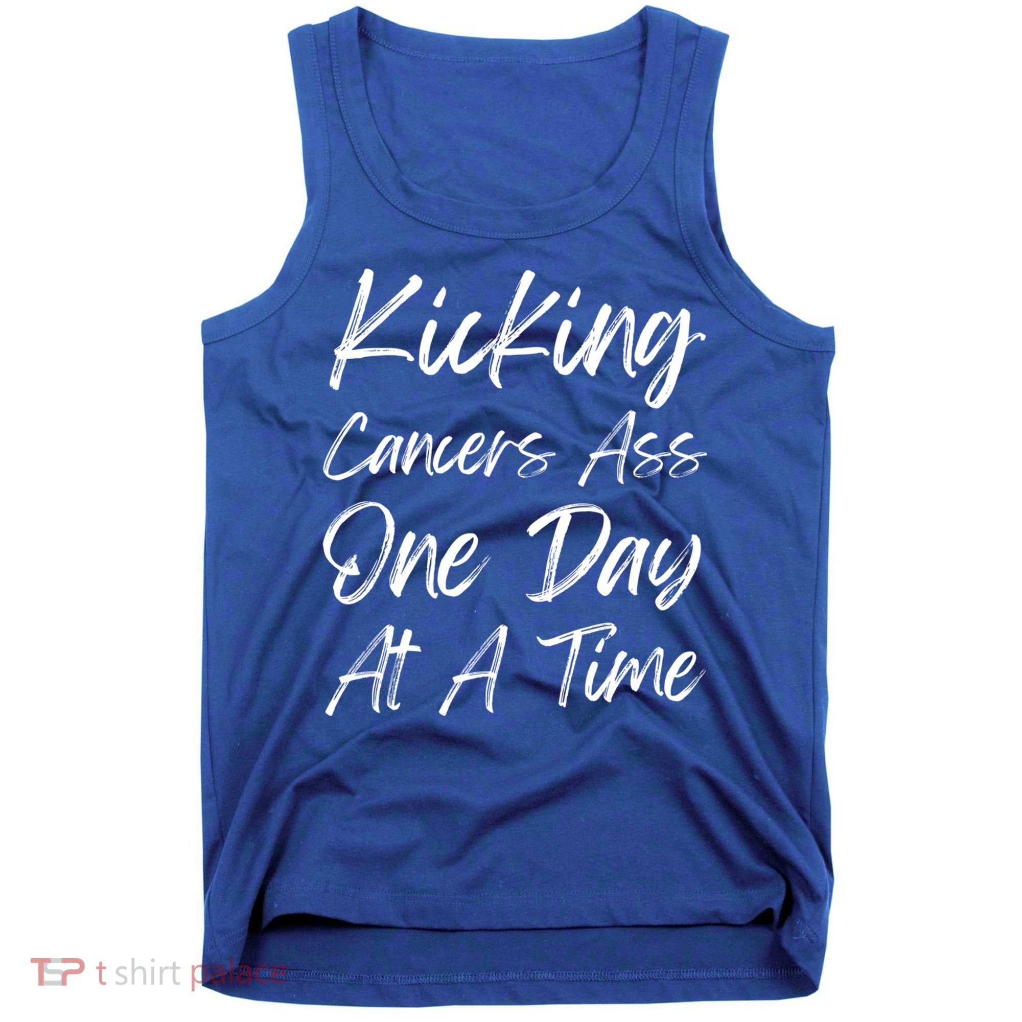 Kicking CancerS Ass One Day At A Time Cancer Awareess Gift Tank Top