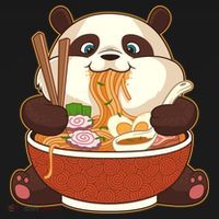 Kawaii Cute Anime Panda Otaku Japanese Ramen Noodles Gift Women's Hoodie thumb 2