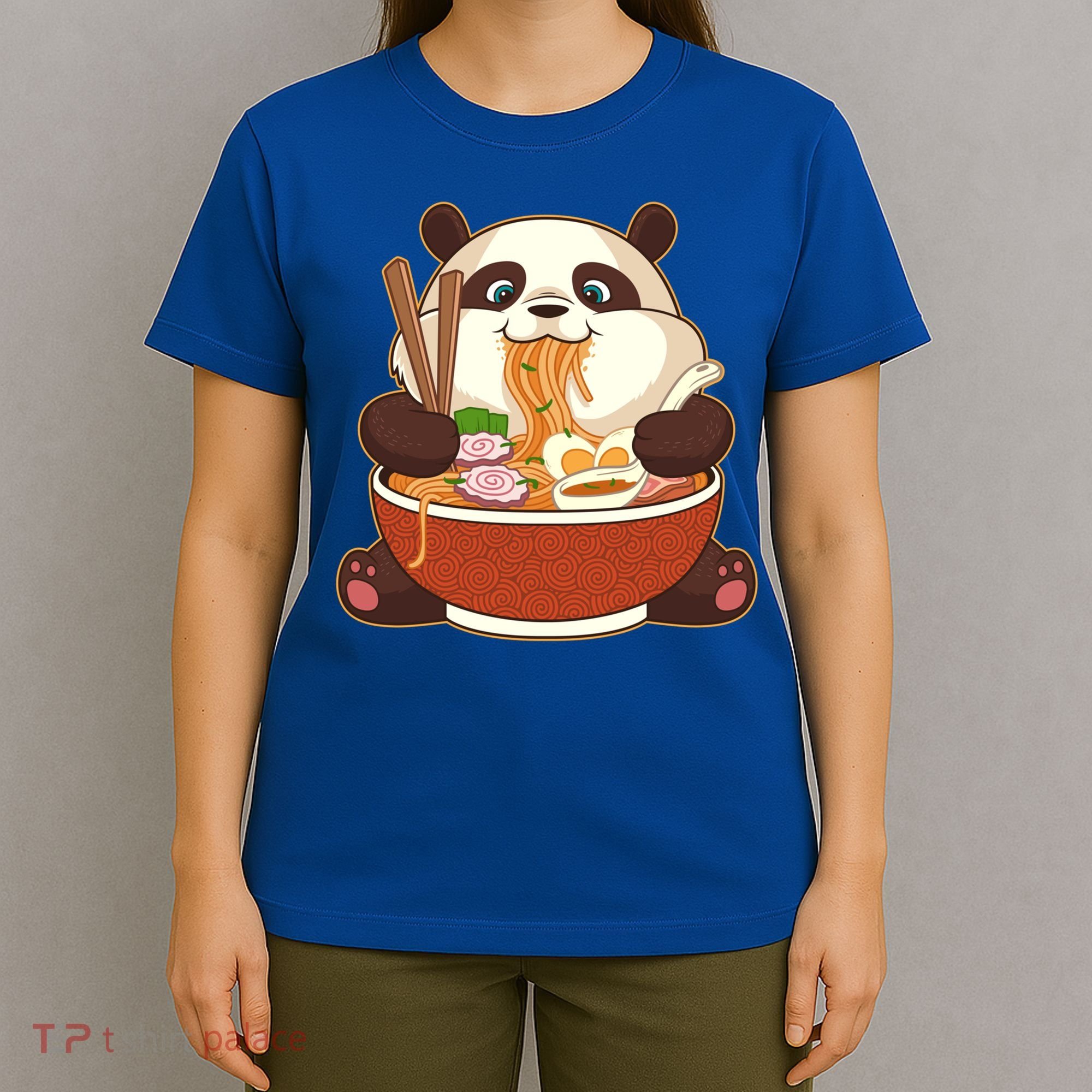 Kawaii Cute Anime Panda Otaku Japanese Ramen Noodles Gift T-Shirt