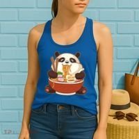 Kawaii Cute Anime Panda Otaku Japanese Ramen Noodles Gift Women's Tank Top thumb 2