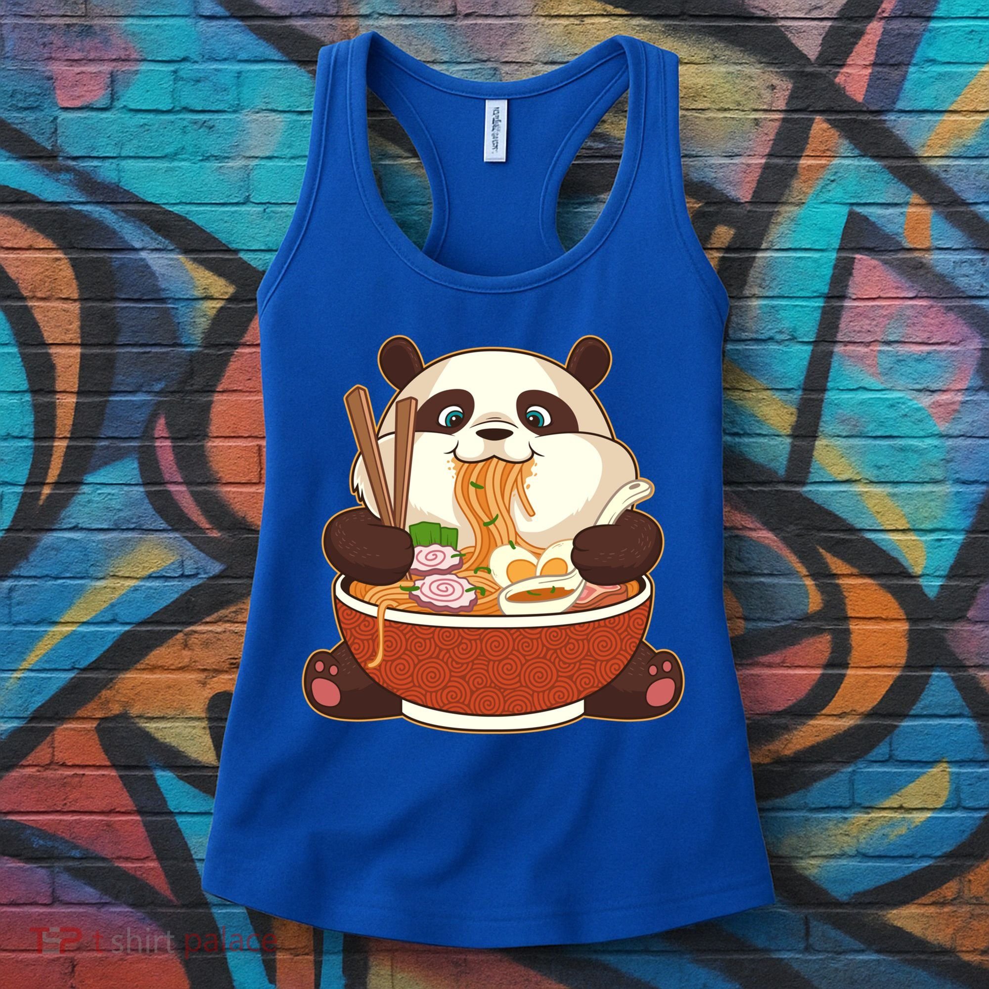 Kawaii Cute Anime Panda Otaku Japanese Ramen Noodles Gift Women's Tank Top