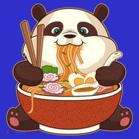 Kawaii Cute Anime Panda Otaku Japanese Ramen Noodles Gift Women's Tank Top thumb 5