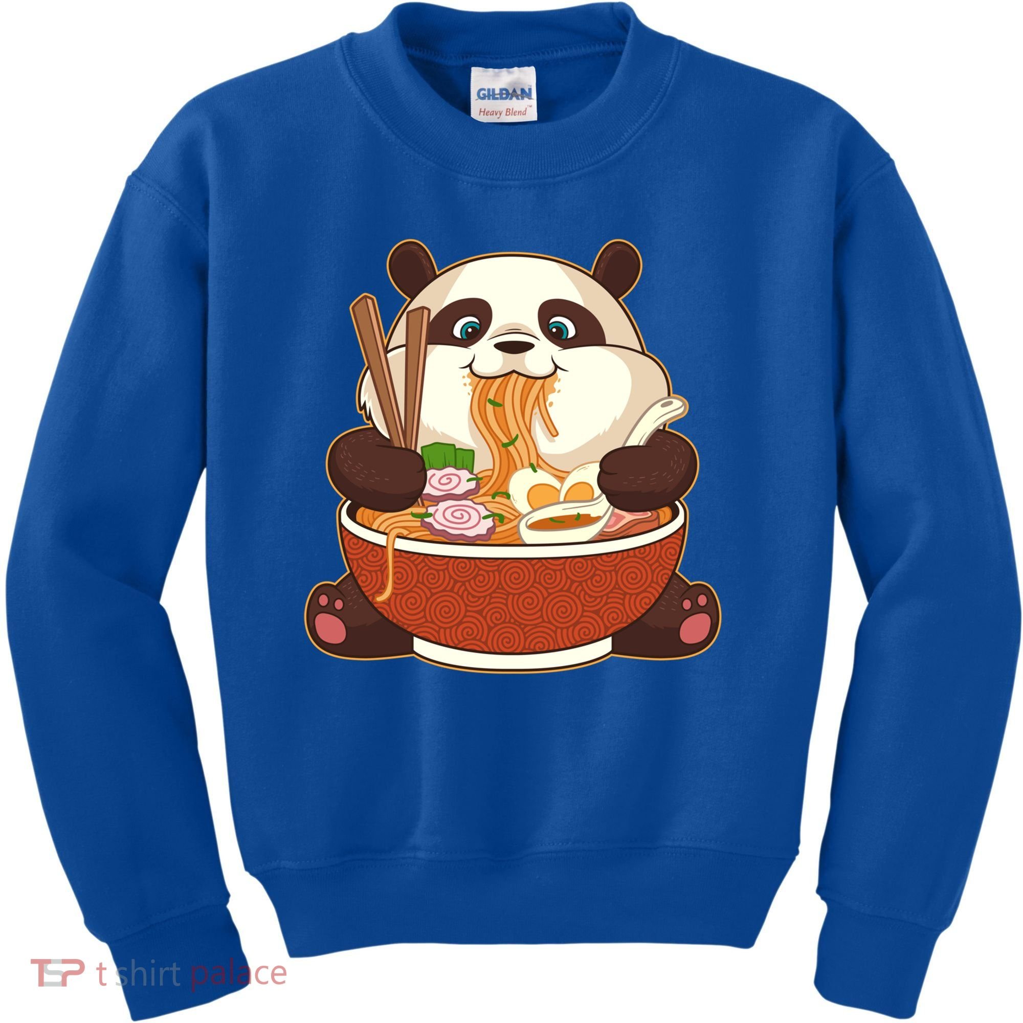 Kawaii Cute Anime Panda Otaku Japanese Ramen Noodles Gift Kids Sweatshirt