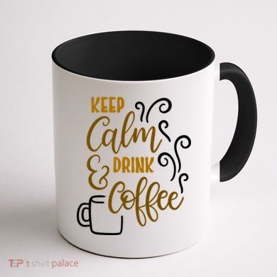 Keep Calm And Drink Coffee Coffee Mug back