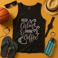Keep Calm And Drink Coffee Tank Top thumb 4